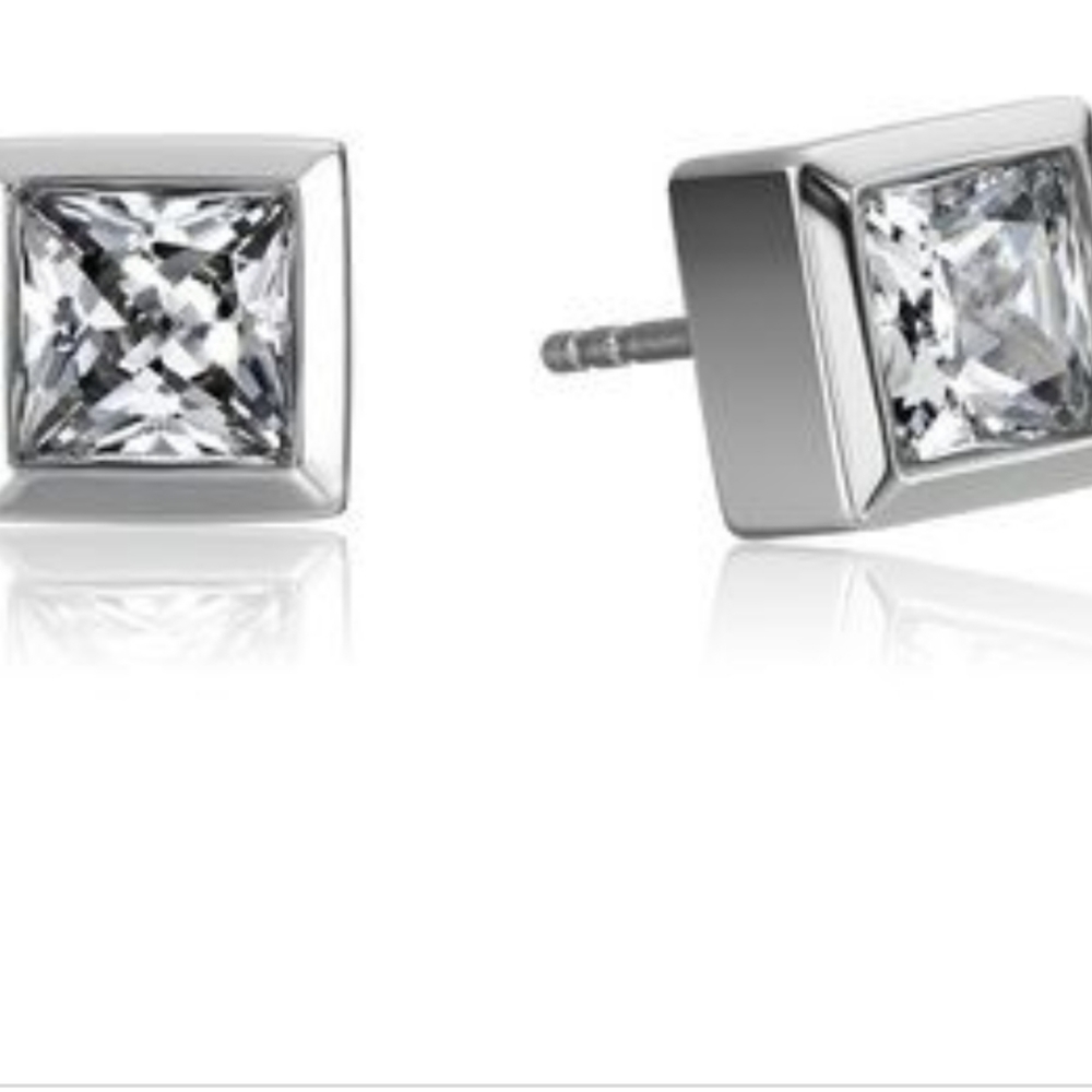 Michael kors silver earrings
